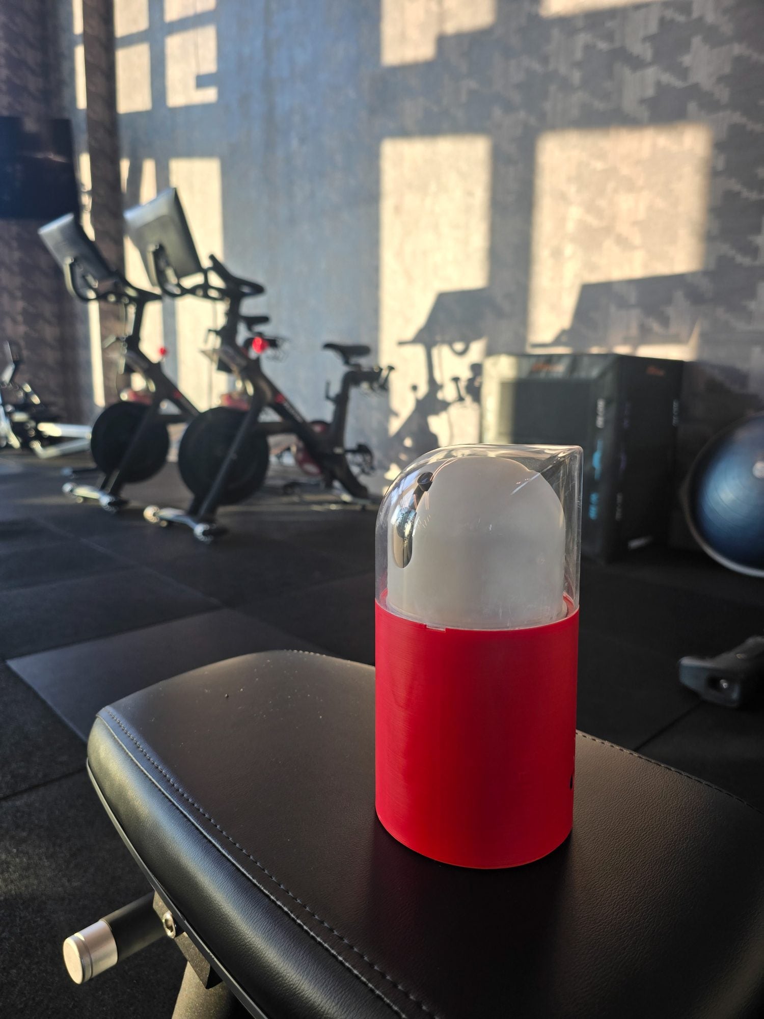 bodbx portable movement-analysis device on a training bench